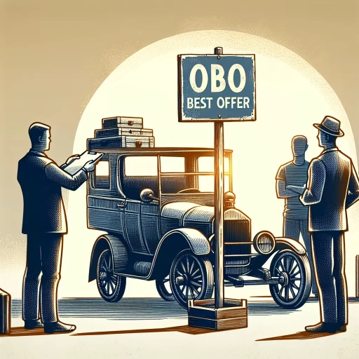 what does obo mean when selling something