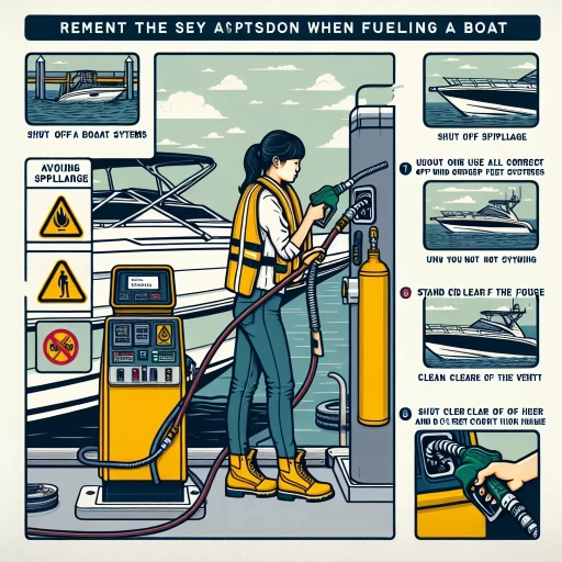 what is important to remember when fuelling a boat