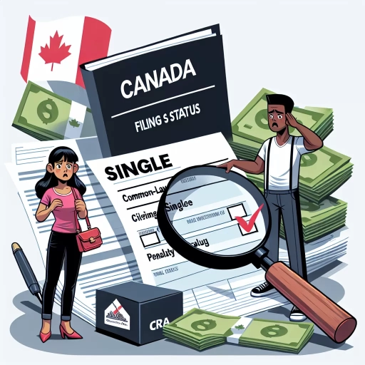 what is the penalty for filing single when common-law canada