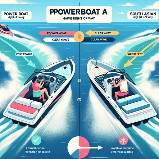 what should the operator of powerboat a do when being approached by powerboat b