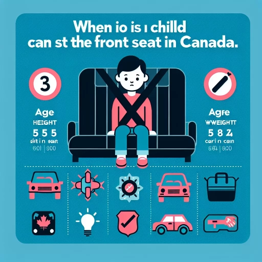 when can a child sit in the front seat in canada