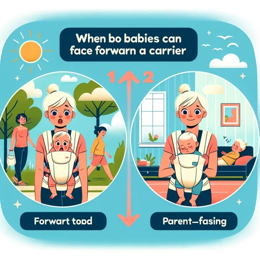 when can baby face forward in carrier