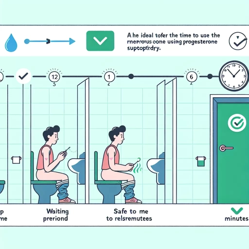 when can i pee after progesterone suppository