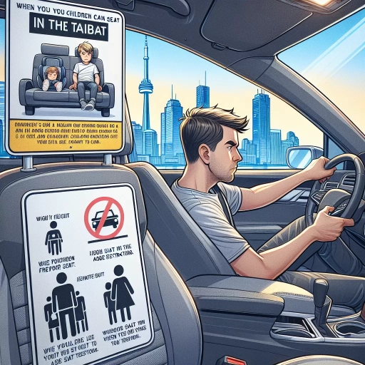 when can you sit in the front seat ontario