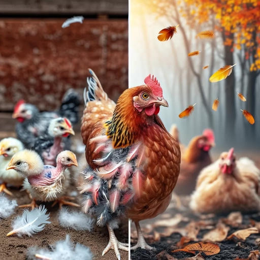 when do chickens molt