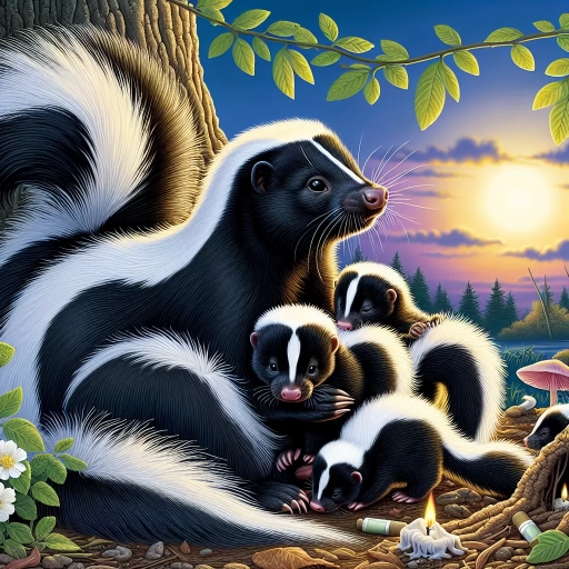 when do skunks have babies