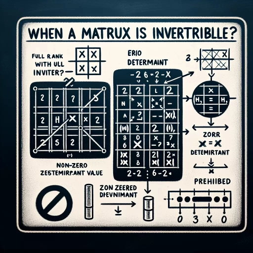 when is a matrix invertible