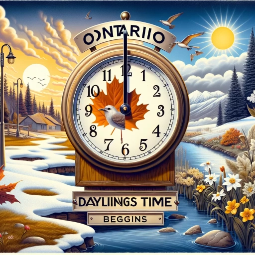 when is daylight savings time in ontario