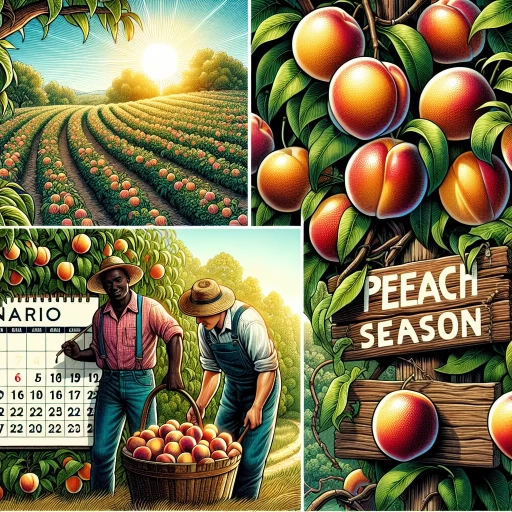 when is peach season in ontario