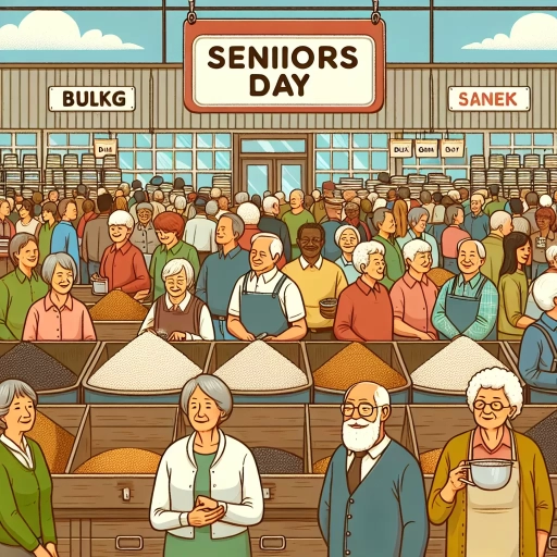 when is seniors day at bulk barn