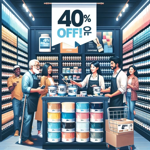 when is sherwin williams 40 percent off sale