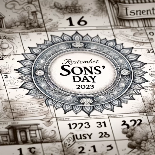 when is sons day in 2023