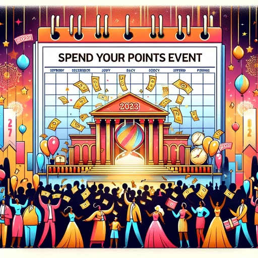 when is the next spend your points event 2023