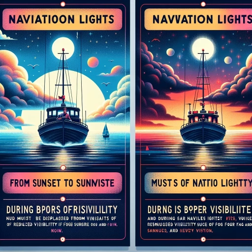 when must navigation lights be displayed