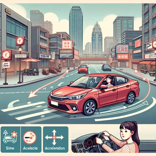 when should a driver accelerate after turning a corner