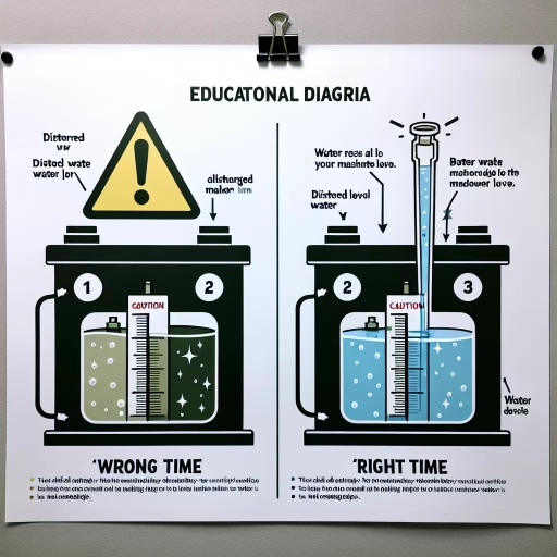 when should you add water to a battery