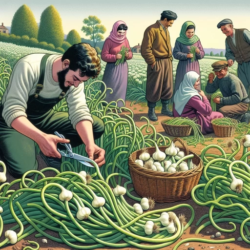 when to harvest garlic scapes