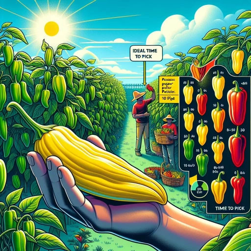 when to pick banana peppers