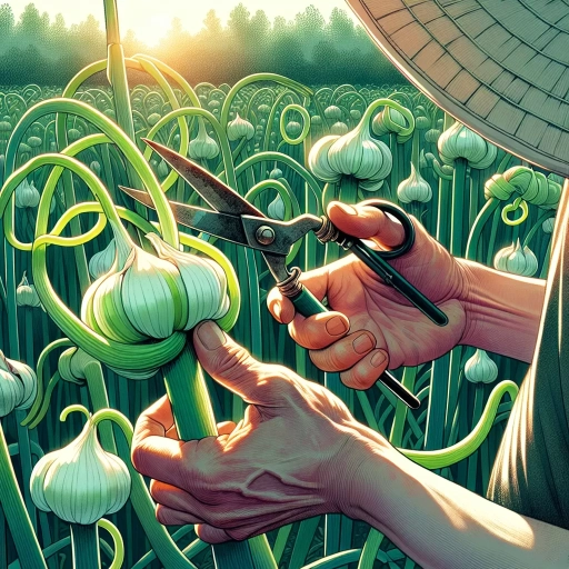 when to pick garlic scapes