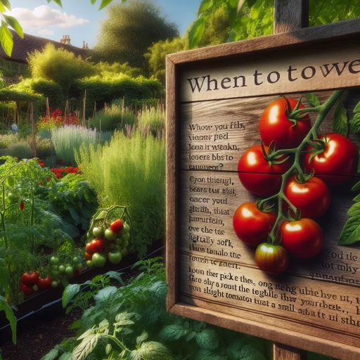 when to pick tomatoes