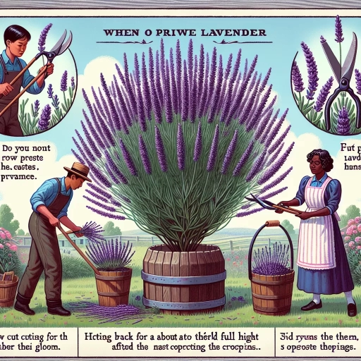 when to prune lavender