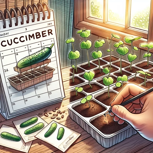 when to start cucumber seeds indoors