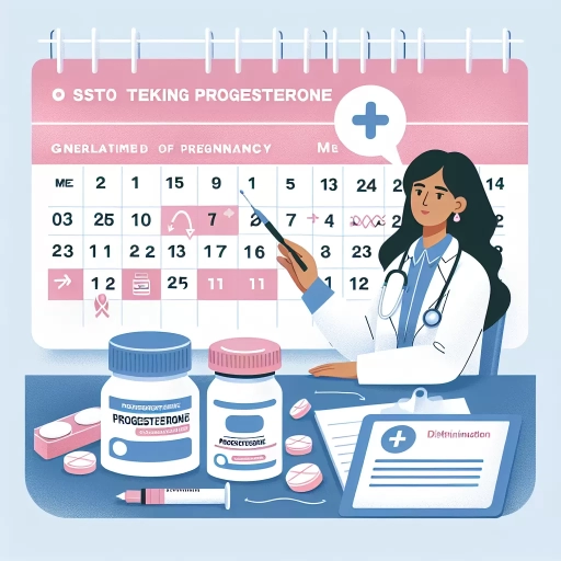 when to stop taking progesterone during pregnancy