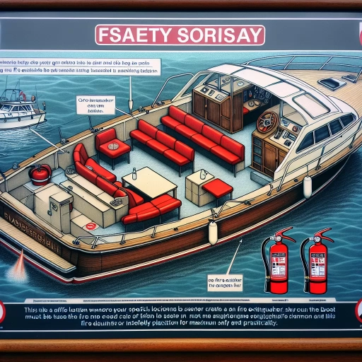 if required where must a fire extinguisher be located on a pleasure craft up to 12m