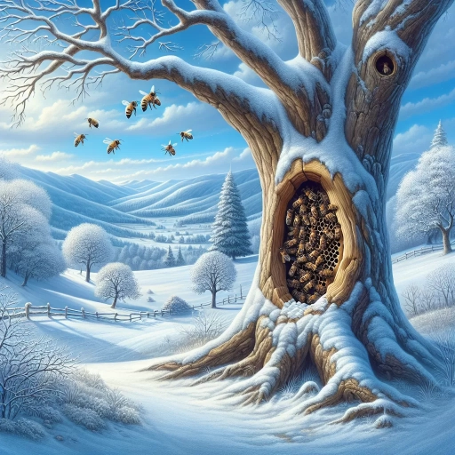 where do bees go in the winter