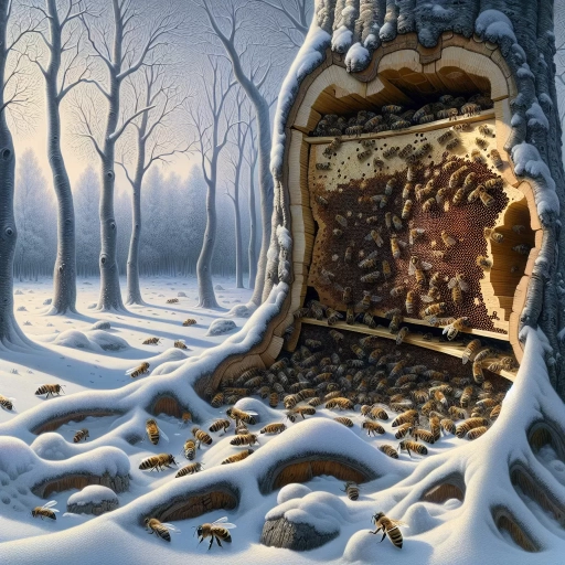 where do bees go in winter