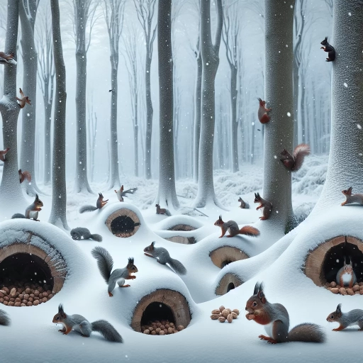 where do squirrels go in winter