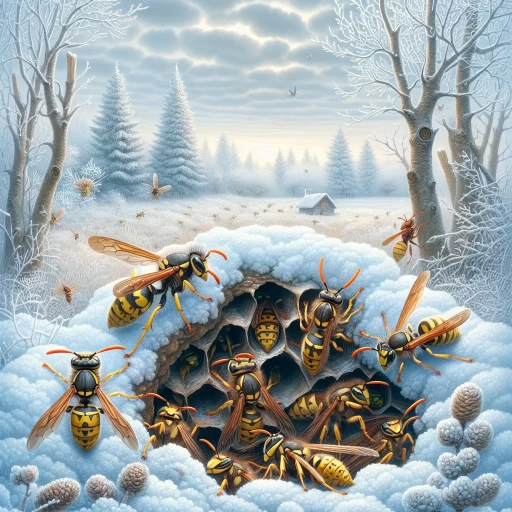 where do wasps go in the winter