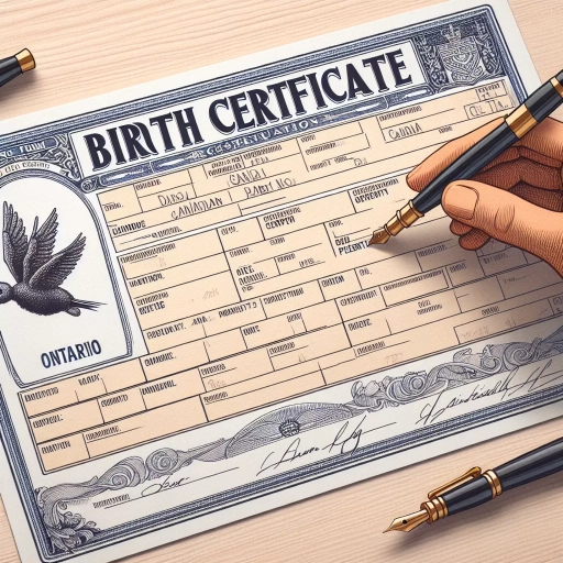 where is the registration number on long form birth certificate ontario