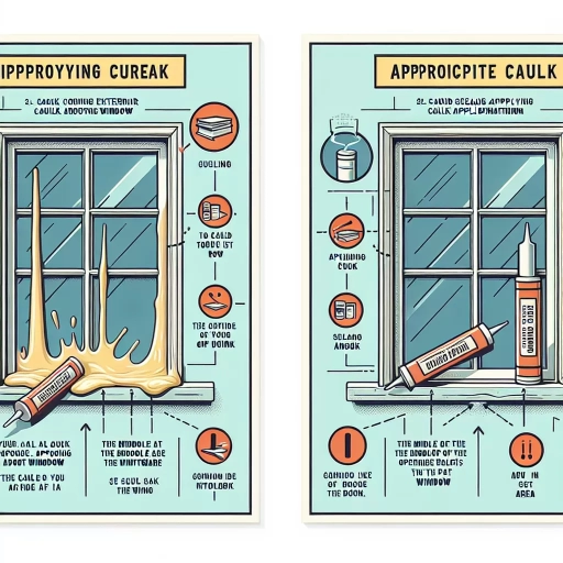 where not to caulk around windows