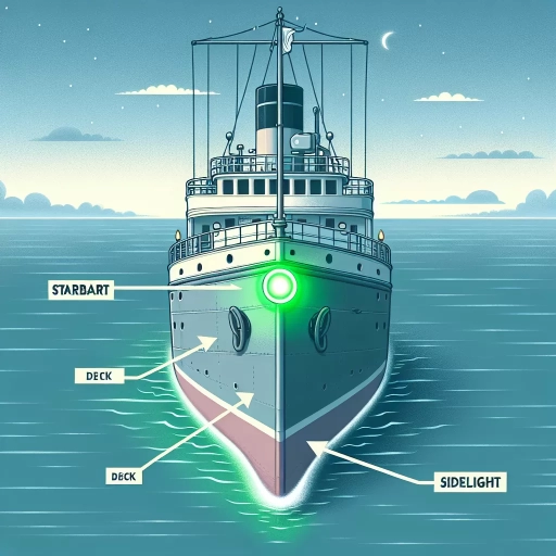 where on the vessel is the green sidelight located