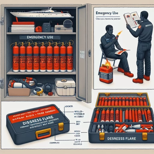 where should distress flares be stored