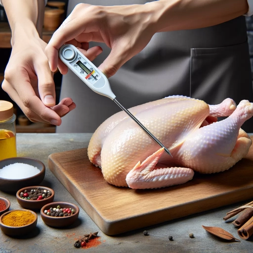 where to put thermometer in chicken