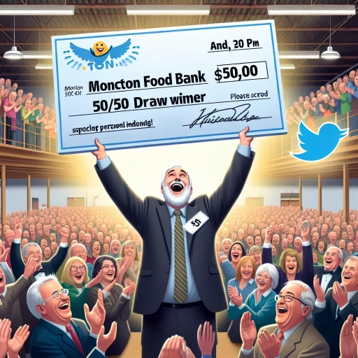 who won the moncton food bank 50/50 draw today twitter