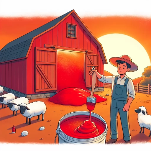 why are barns painted red