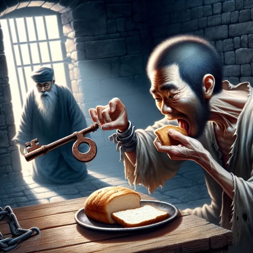 why did the prisoner choose the bread instead of the key