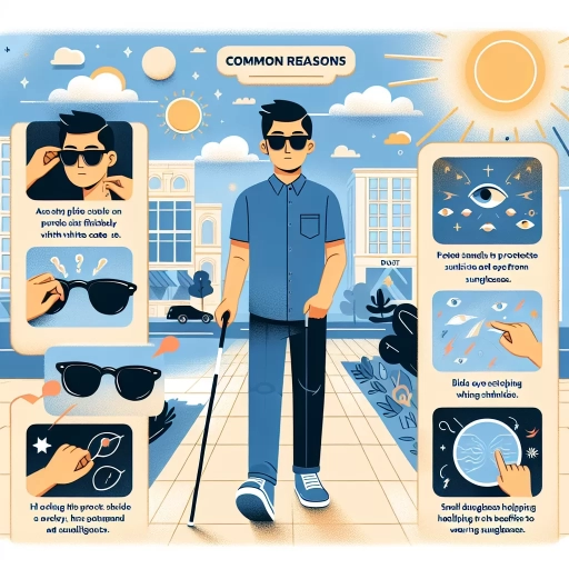 why do blind people wear sunglasses