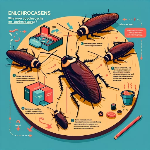 why do cockroaches suddenly appear