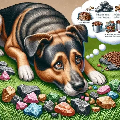 why do dogs eat rocks