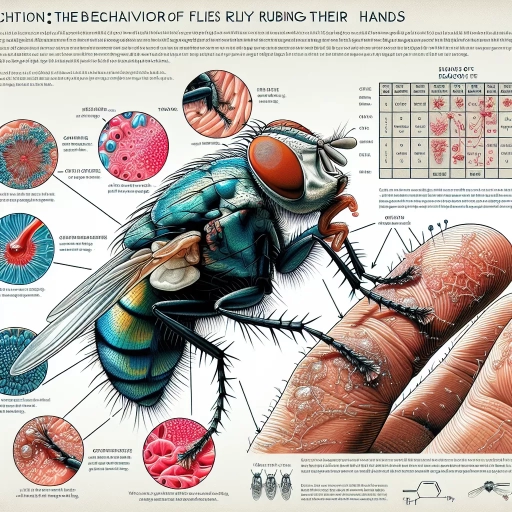 why do flies rub their hands