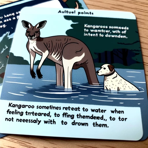 why do kangaroos drown dogs