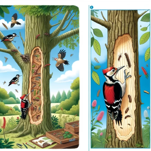 why do woodpeckers peck wood