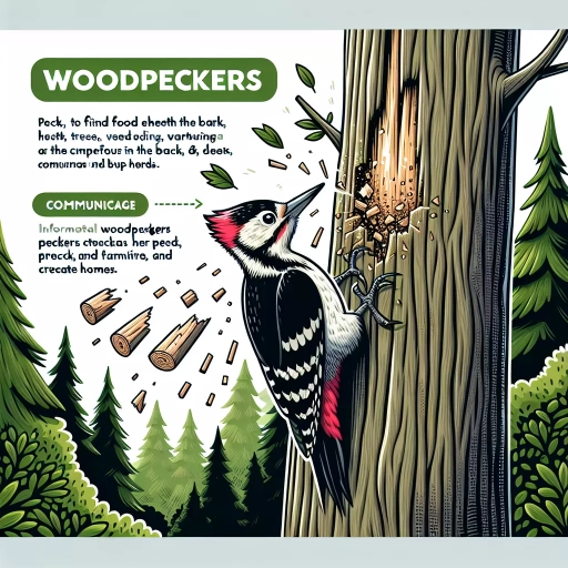 why do woodpeckers peck