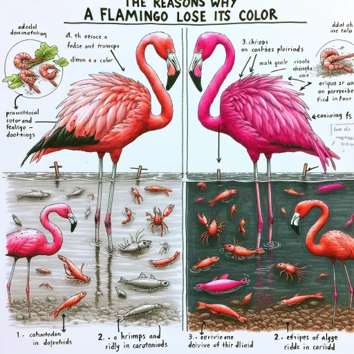 why does a flamingo lose its color