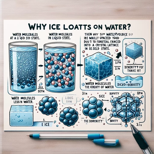 why does ice float