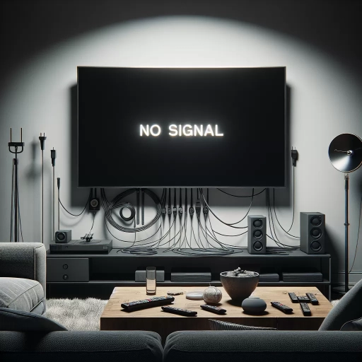 why does my tv say no signal when everything is plugged in?